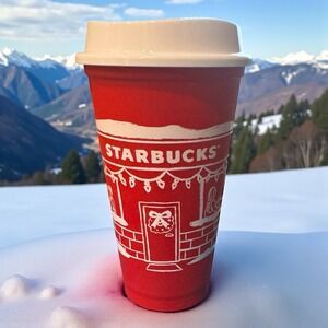 NEW STARBUCKS Christmas‎ 2025 RED CUP DAY 16oz  Holiday Reusable Coffee Cup Cold